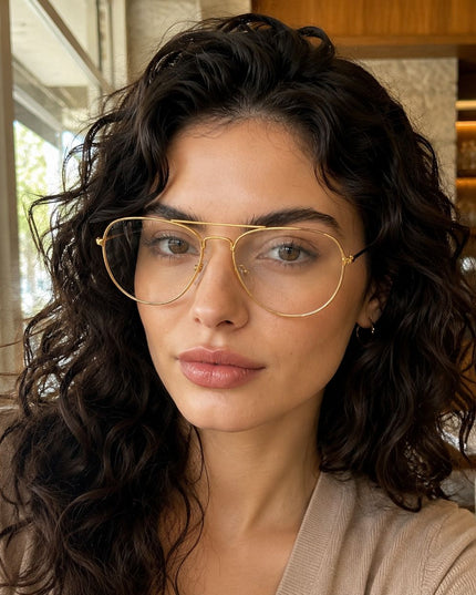 Lentes de Sol Urbano - S-KEV020 - Dorado