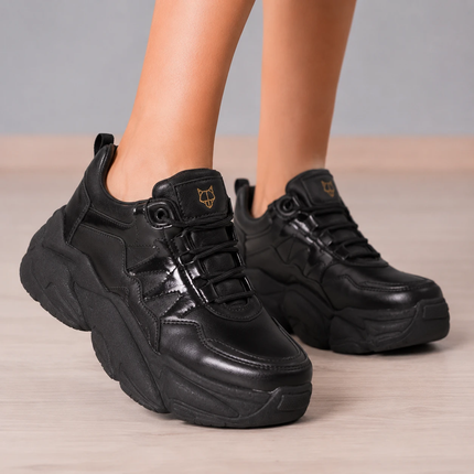 Zapatillas Urbanas Mujer Lexus - Negro Charol