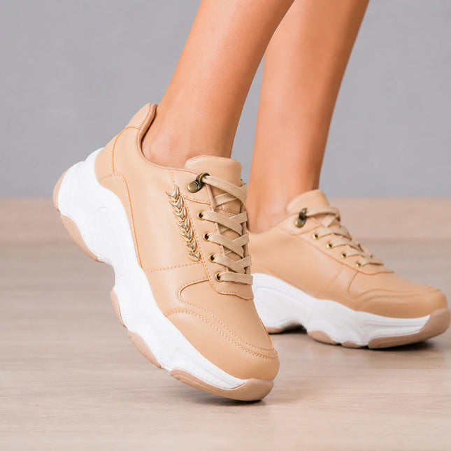 Zapatillas Urbanas Mujer Lumi - Nude