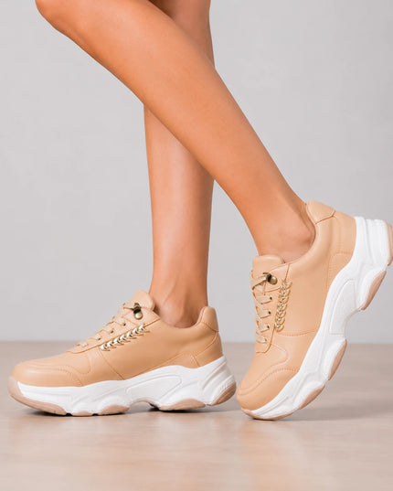 Zapatillas Urbanas Mujer Lumi - Nude