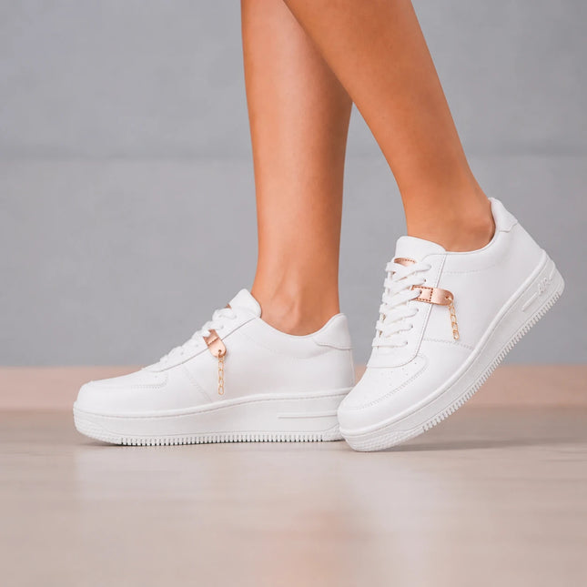 Zapatillas Urbanas Mujer Lyon - Blanco