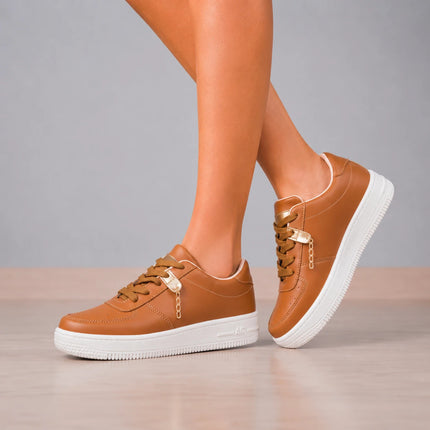 Zapatilla Urbanas Mujer Lyon - Camel