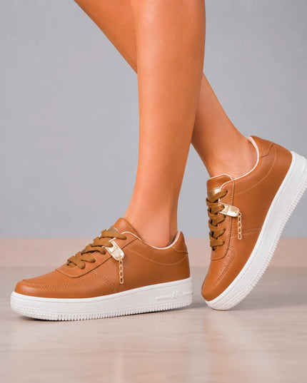 Zapatilla Urbanas Mujer Lyon - Camel