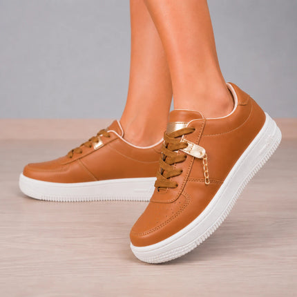 Zapatilla Urbanas Mujer Lyon - Camel