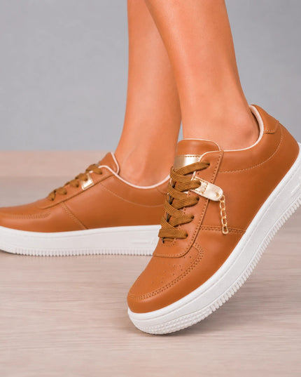 Zapatilla Urbanas Mujer Lyon - Camel