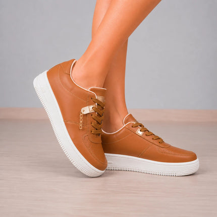 Zapatilla Urbanas Mujer Lyon - Camel