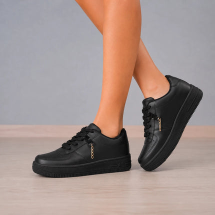 Zapatillas Urbanas Mujer Lyon - Negro
