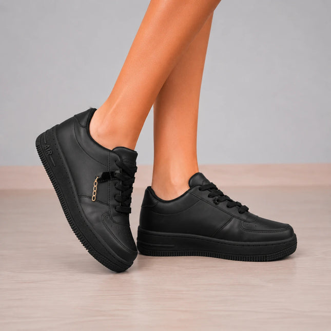Zapatillas Urbanas Mujer Lyon - Negro