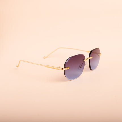Lentes de Sol Urbano Dorado con Azul  - PL 1924 -