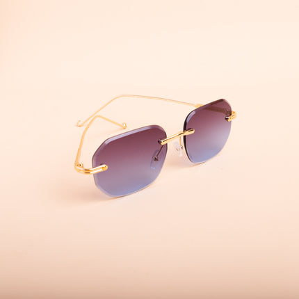 Lentes de Sol Urbano Dorado con Azul  - PL 1924 -
