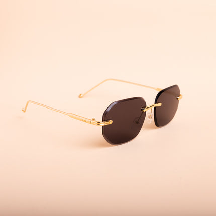 Lentes de Sol Urbano - PL 1924 - Dorado con Negro