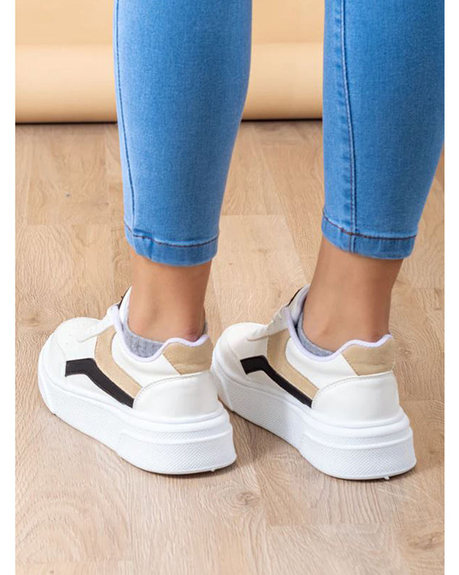 Zapatilla Macarena - Negro y Beige