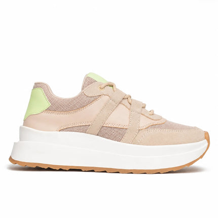 Zapatillas Urbanas Mujer Malinas  - Beige