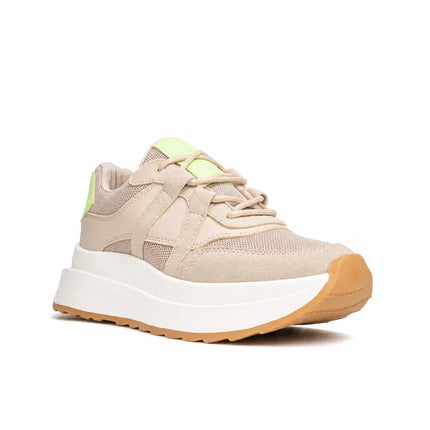 Zapatillas Urbanas Mujer Malinas  - Beige