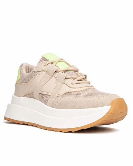 Zapatillas Urbanas Mujer Malinas  - Beige
