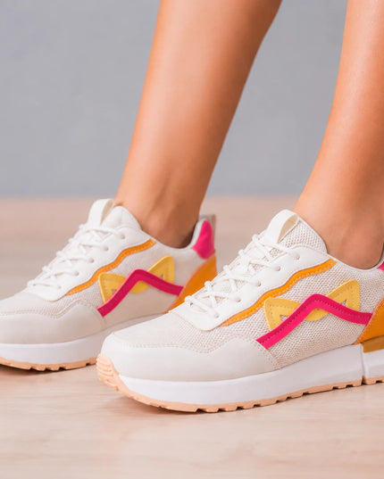 Zapatillas Urbanas Mujer Manu - Anaranjado