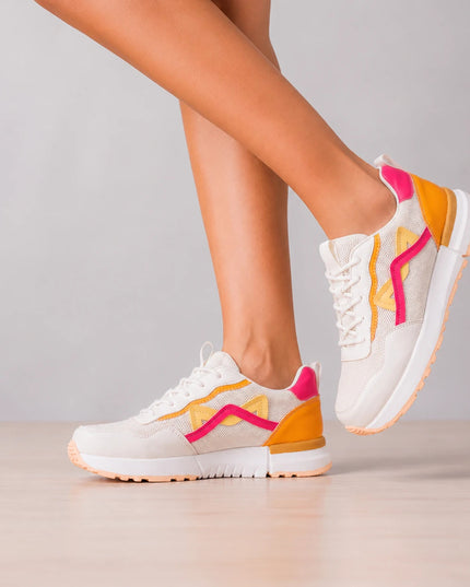 Zapatillas Urbanas Mujer Manu - Anaranjado