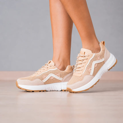 Zapatillas Urbanas Mujer Manu - Beige