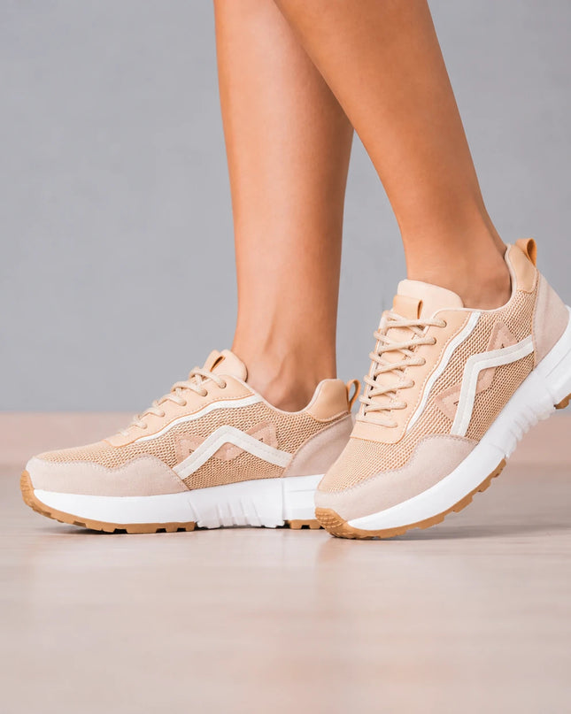 Zapatillas Urbanas Mujer Manu - Beige