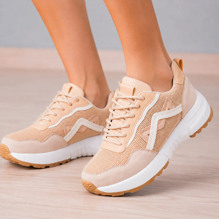 Zapatillas Urbanas Mujer Manu - Beige