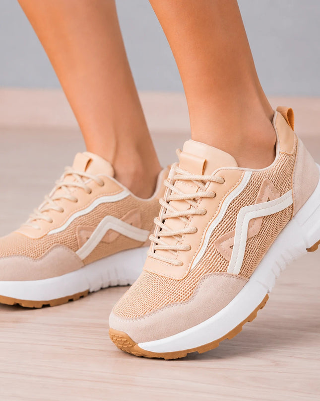 Zapatillas Urbanas Mujer Manu - Beige