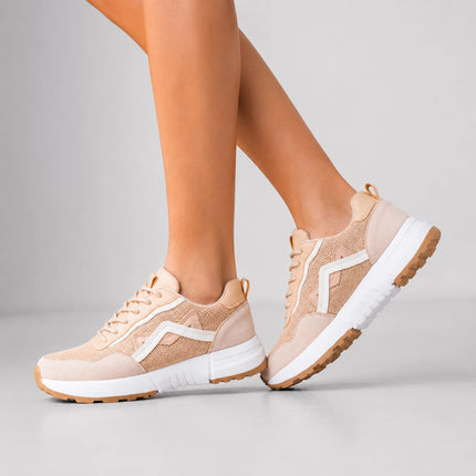 Zapatillas Urbanas Mujer Manu - Beige
