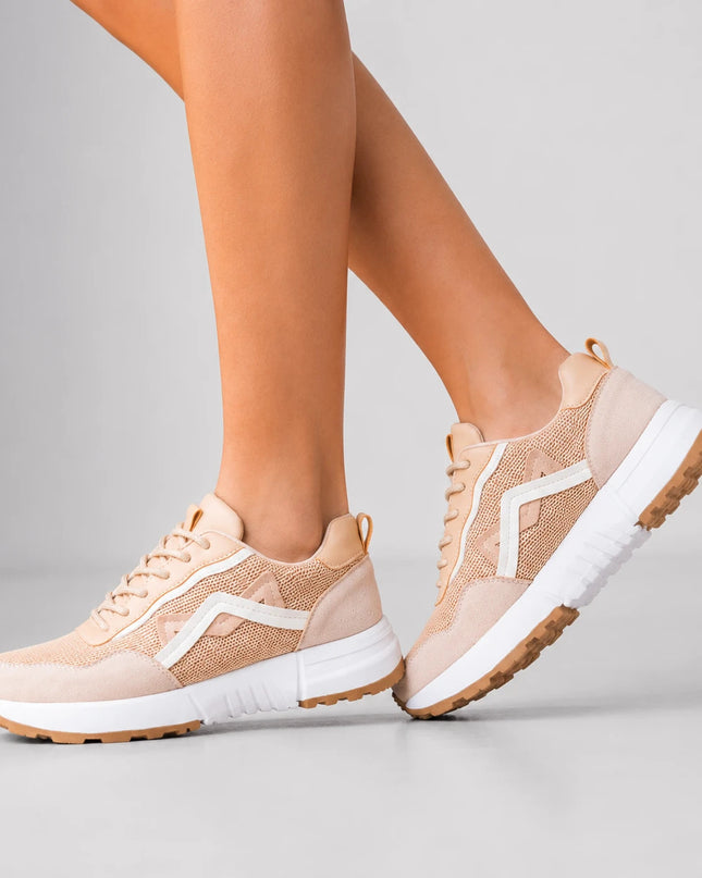 Zapatillas Urbanas Mujer Manu - Beige