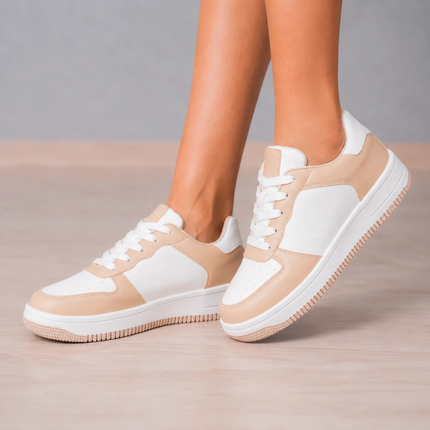 Zapatillas Urbanas Mujer Mendoza - Beige
