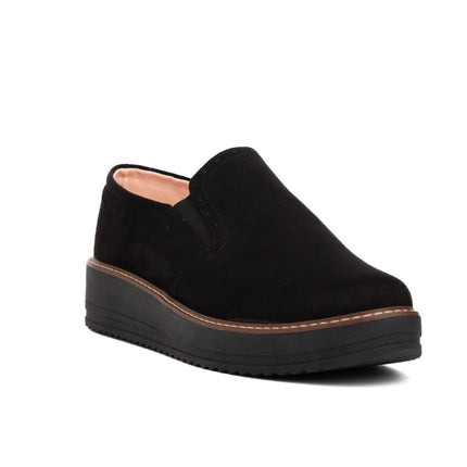 Mocasines Mujer Ferrara - Negro Gamuza