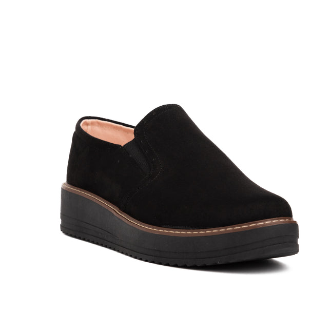 Mocasines Mujer Ferrara - Negro Gamuza