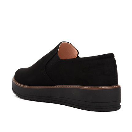 Mocasines Mujer Ferrara - Negro Gamuza