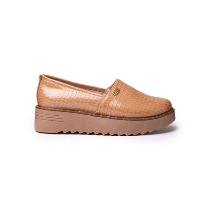 Mocasines Mujer Vratsa - Beige Charol