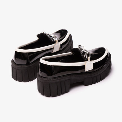 Mocasines Mujer Antalya - Negro con blanco