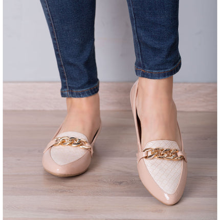 Mocasines Mujer Bansko - Beige Serpiente