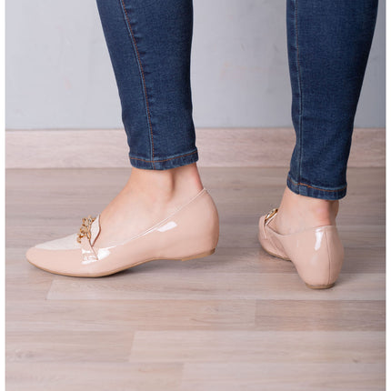 Mocasines Mujer Bansko - Beige Serpiente
