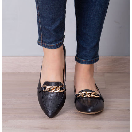 Mocasines Mujer Bansko - Negro Serpiente