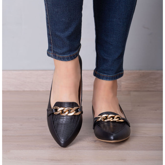 Mocasines Mujer Bansko - Negro Serpiente