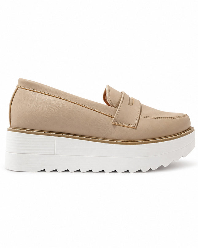 Mocasines Mujer Elan - Beige