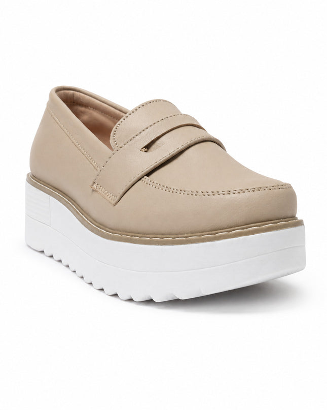 Mocasines Mujer Elan - Beige