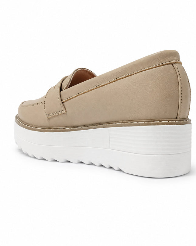 Mocasines Mujer Elan - Beige