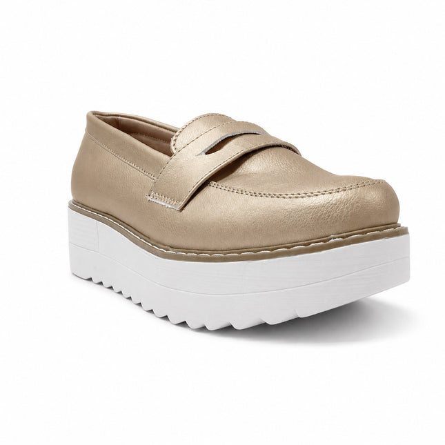 Mocasines Mujer Elan - Dorado