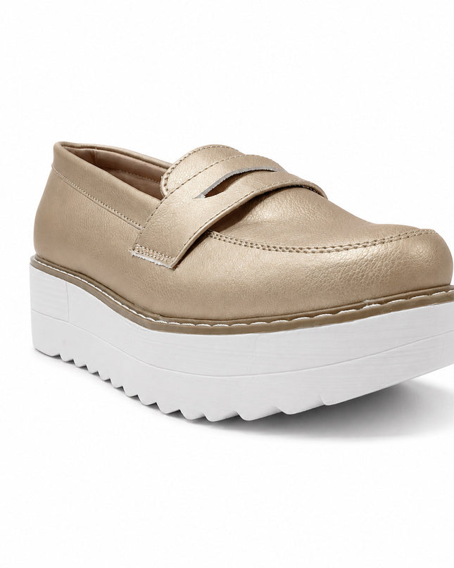 Mocasines Mujer Elan - Dorado