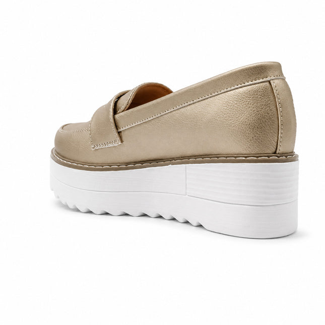 Mocasines Mujer Elan - Dorado