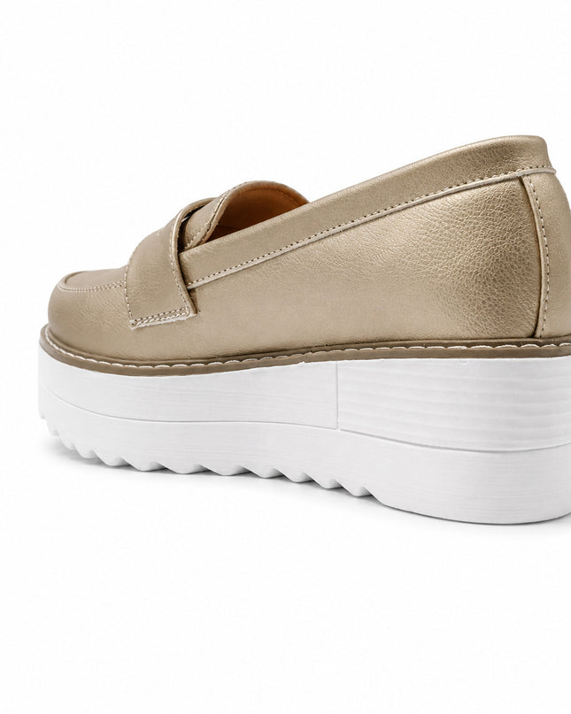 Mocasines Mujer Elan - Dorado
