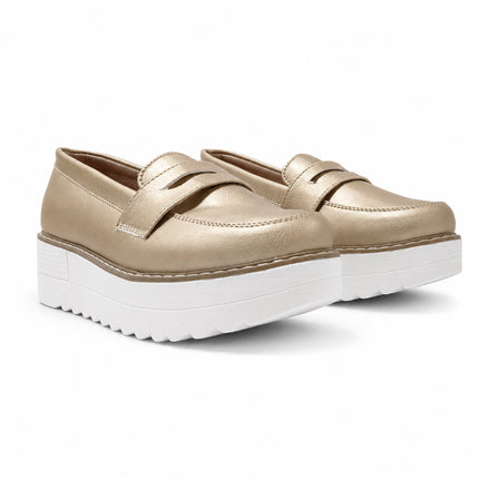 Mocasines Mujer Elan - Dorado