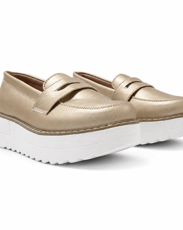 Mocasines Mujer Elan - Dorado