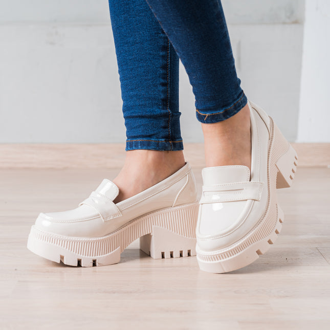 Mocasin Murcy - Nude Charol