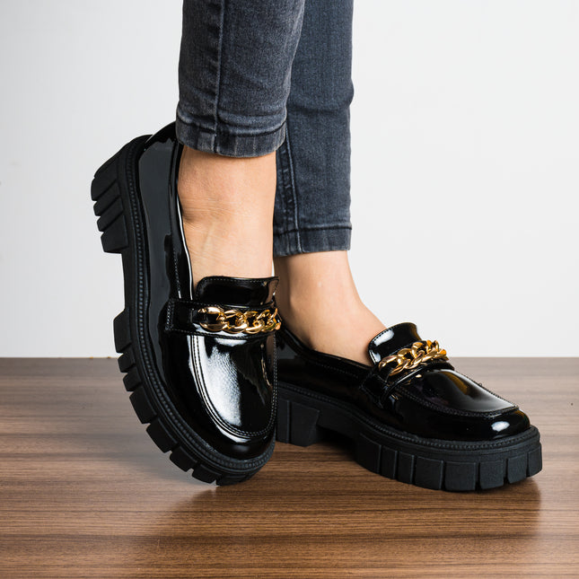 Mocasin Pistoya - Negro Charol