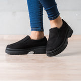 Mocasin Serquet - Negro Gamuza