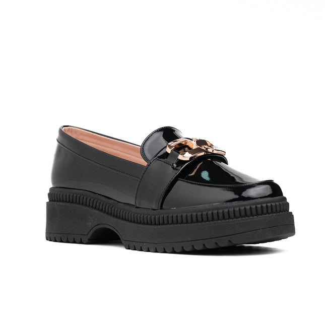 Mocasin Steelex - Negro Charol